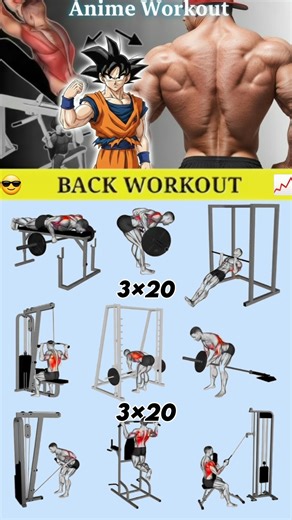 Complete Back Workout Routine (3 Sets x 20 Reps) 💪​#BackWorkout ​#BackWorkout #GymMotivation
