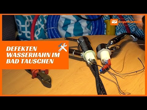 Changing the 12V hot/cold faucet in the bathroom of your caravan/motorhome [Comet single-lever mi...
