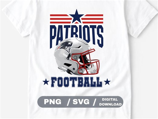 Patriots Football PNG SVG – American Football Helmet Design for Shirts, Stickers & Sublimation - Etsy