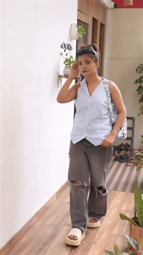 Anagha K on Instagram: "One bag, endless styles 🩷 with @hookabaofficial 🤍 #Ledbackpack #digitalbackpack"