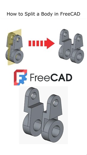 Quick tip: Split a model in FreeCAD using Slice Apart.