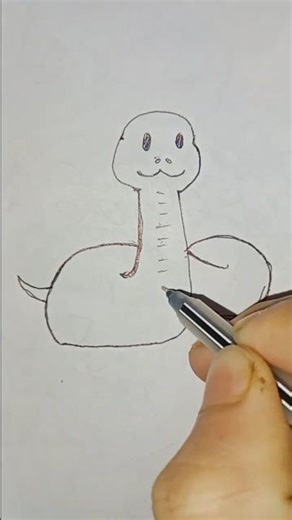 Cute Snake 🐍 Drawing 😍 #drawing #subscribe