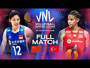 China 🇨🇳 vs. Türkiye 🇹🇷 - VNL 2024 | Full Match - Week 3