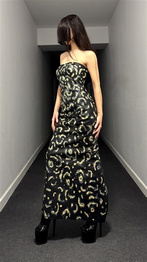 Beril Oktem on Instagram: "‘Abstract Python Print’ Dress 🐍 - - #emergingdesigner #avantgardefashion #pythonprint #fashioninspo #couture"