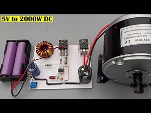 5V to 2000W DC 232V !! High Power 2000W DC to DC Boost Circuit , DC 5v to 232v DC Converter