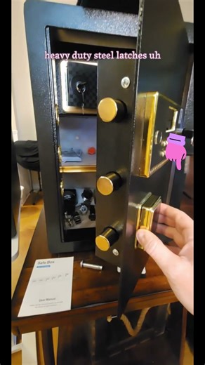 [Christmas Gift] TNTANTS 5.2 Large Home Security Safe Box with Digital Keypad Alarm System Internal