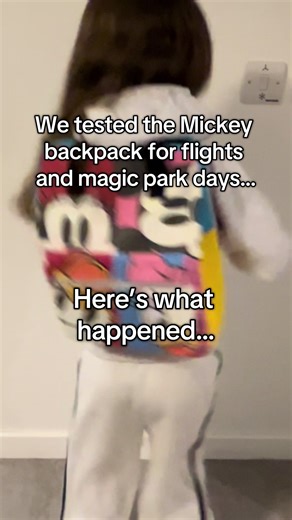 Tested the Mickey and Friends backpack for travel and theme park days! Amazing for £6.99 👏 #mickeymouse #disneyplanning #disneytravel #kidstravel #travelbag