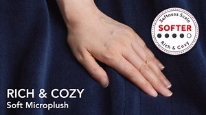 Sunbeam Electric Heated Bed Blanket Navy Soft Microplush 12 Heat Settings Queen 90 x 84