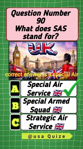 Only 1% Know This! What Does SAS Stand For? #quiz #military