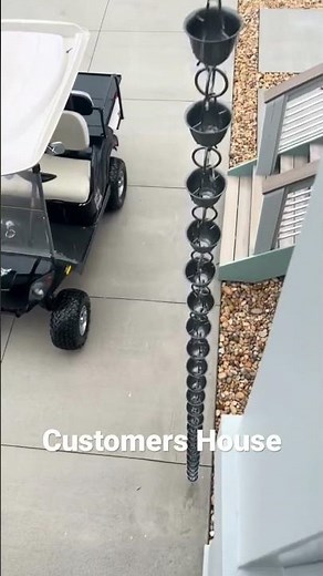 Two Story Rain Chain We Installed On A Customer’s House | At The 509