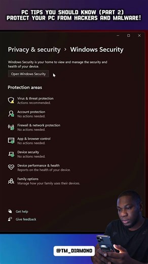 PC Tips You Should Know (Part 12): Protect Your PC from Hackers! 😳 #Shorts #TechTips #WindowsFix