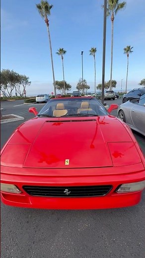 Red Ferrari 348 Spider Manual #cars #sportscar #luxurycar #ferrari #ferrari348 #90scars #classiccars