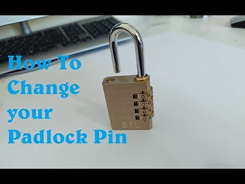 How to change your Pin on your padlock