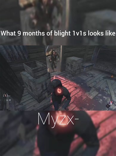 Note: the blight wasnt focusing much on m1s and zoning since its a friendly 1v1 so he would rather play m2, even tho it was a good chase i made mistakes since my mental isnt well this is also the reason for lack of posts #deadbydaylight #blight