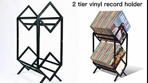 Record Album Storage, Record Storage 2 Tier, Storage Up to 180 LP