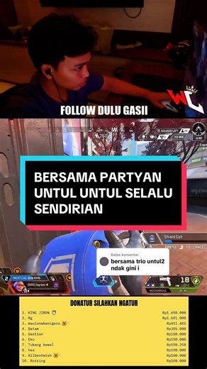 Membalas @. ini ya mas tetep 1vs3 bersama untul untuk tercinta @Turbo Shell @sindu #apexlegends #apex #funny #fypシ #friend