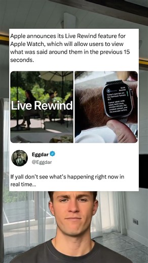 Apple announces its Live Rewind feature for Apple Watch, which will allow users to view