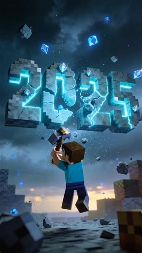 Minecraft 2025 and entering to 2026 #shorts #shortsfeed #minecraft #roblox #gaming