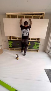 How To Scribe Sloping Ceiling #How #reel #build #HomeImprovement #asmr #builder #howto #diy #doityourself | The Home Improvements Channel Uk