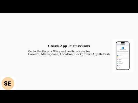 How to Fix Ring App Not Working on iPhone 17/17 Pro Max – Update, Permissions & Reset