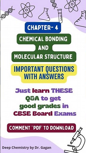 Chemical bonding & Molecular Structure – Class 11 Chemistry Questions & Answers | NCERT | CBSE 2026