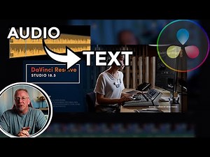 DaVinci Resolve Studio 18.5 | Audio to Text -Tutorial