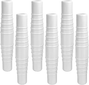 AOIT 6 PCS Pool Hose Connector Coupling Kit, 1-1/2" or 1-1/4" Pool Vacuum Hose Adapter for Above-Ground Swimming Pool Vacuums Cleaner, Filter Pump Connection Hose, Pool Hose Replacement Parts