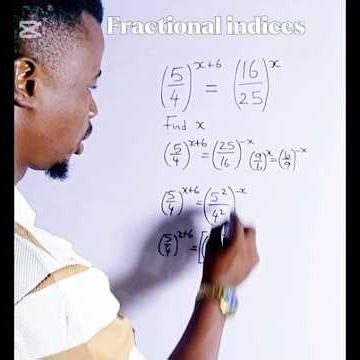 Fractional indices #maths #mathsexam #mathsmadeeasy