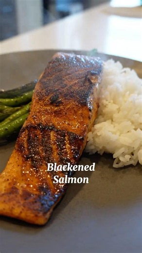 Blackened salmon. Heathy and delicious.