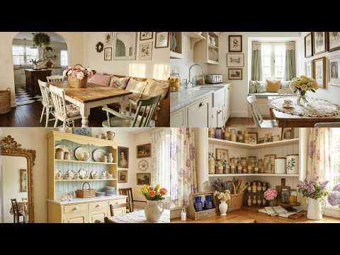 Vintage Cottage Kitchen Decorating Ideas For Spring: Soft Pastel Farmhouse Styling & Tour