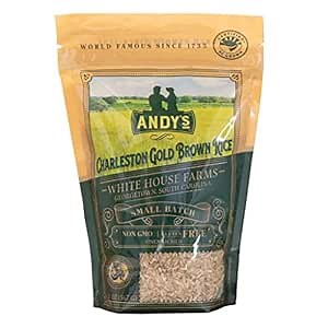 White House Farms Carolina Gold Rice | Charleston Gold Long Grain Brown Rice | Gluten Free, Non GMO & Sugar Free | Harvested in the USA | 1 Pack | 16oz