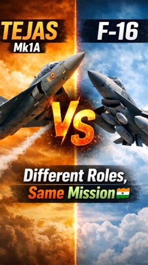 Tejas vs F-16 🔥 Power, Speed & Technology Comparison | Modern Fighter Jets Explained #shorts #india