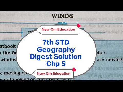 7th STD Geography Digest Solution Chp 5 Winds ‪@OmPrakash-rn8hc‬