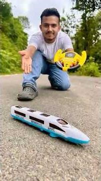 🚄 White Bullet Train 🕹️ Remote এ চলছে! 😱 Super Fast Speed Test 🔥#shorts