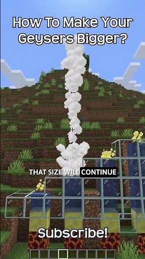 How To Make Your Geysers Bigger In Minecraft?!