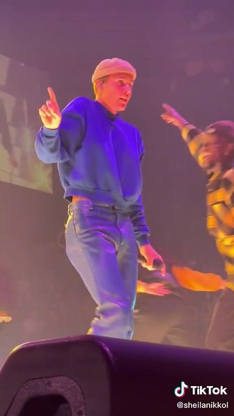 Hailey Bieber Emotional Moment During Justin Bieber's Justice Tour