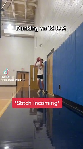 Dunking on a 12ft minihoop #basketball #viral #fyp | Mini Hoop