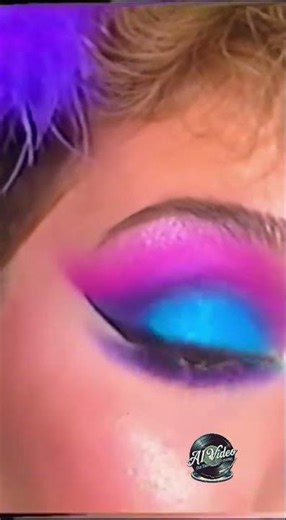 Electric Eye | 1980s Makeup Tutorial Close-Up (AI Homage Made With Love)