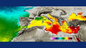 Mediterranean sea-surface temperature