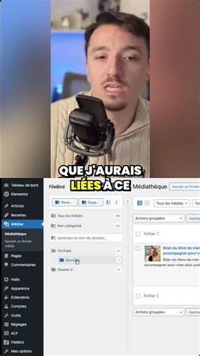 Drag and drop your media into FileBird