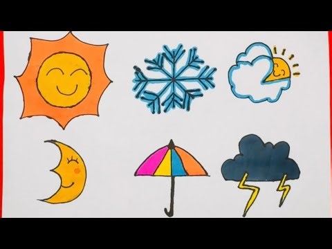 How to Draw the Weather in Numbers? 0-5
