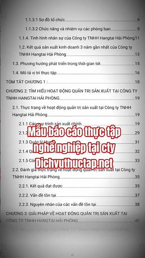 Mẫu báo cáo thực tập nghề nghiệp tại doanh nghiệp dichvuthuctap.net😚 lưu lại khi cần nhé 🥰