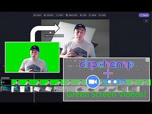 Green Screen Without a Green Screen - Pairing Zoom and Clipchamp.com to Make a Green Screen Video
