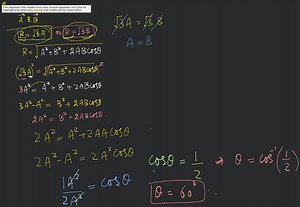 The magnitude of the resultant of two vectors of the same magni... | Filo