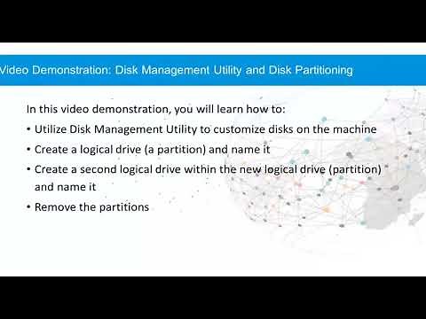 Video Demonstration Win 10 Disk Management Utility and Disk Partitioning