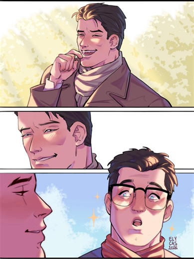 New SuperBat content! When I imagined this scene of Bruce laughing and then Clark’s reaction, I just had to draw it right away. Hope you like it! . . . #superbat #batman #superman #illustration #fanart