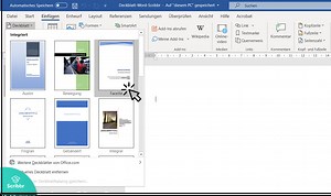 Ein Deckblatt in Word erstellen