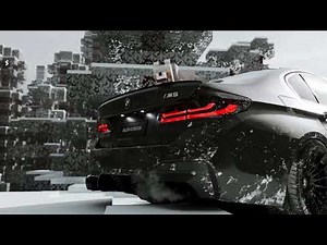 Shadow in the Snow | BMW M5 Minecraft - Live Wallpaper [FHD]