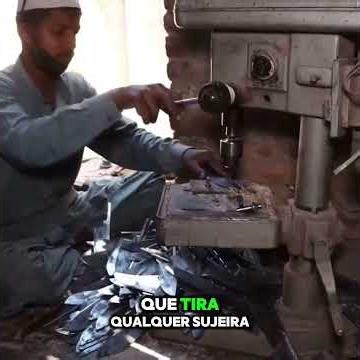 The complete process of manufacturing kitchen knives in Pakistan using recycled saw blades.