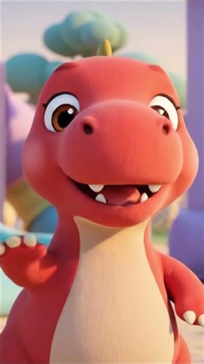 Baby Dino Asking You to Roar and High Five! 🦖 #dinosaurshow #kidsfun